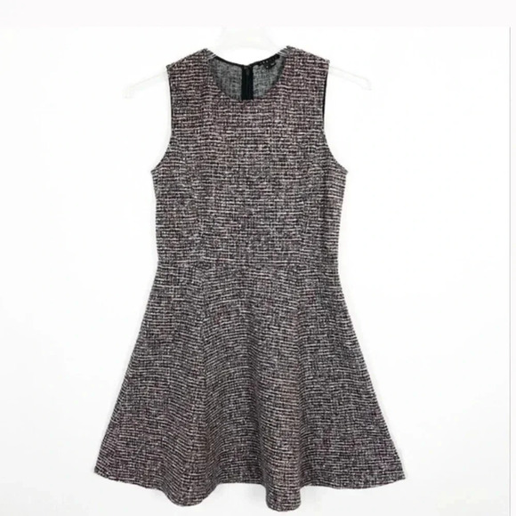 Theory Tillora tweed boucle sleeveless fit and flare dress Size 4 - Picture 3 of 10